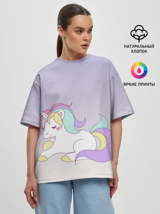 Женская футболка оверсайз