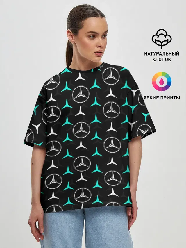 Женская футболка оверсайз