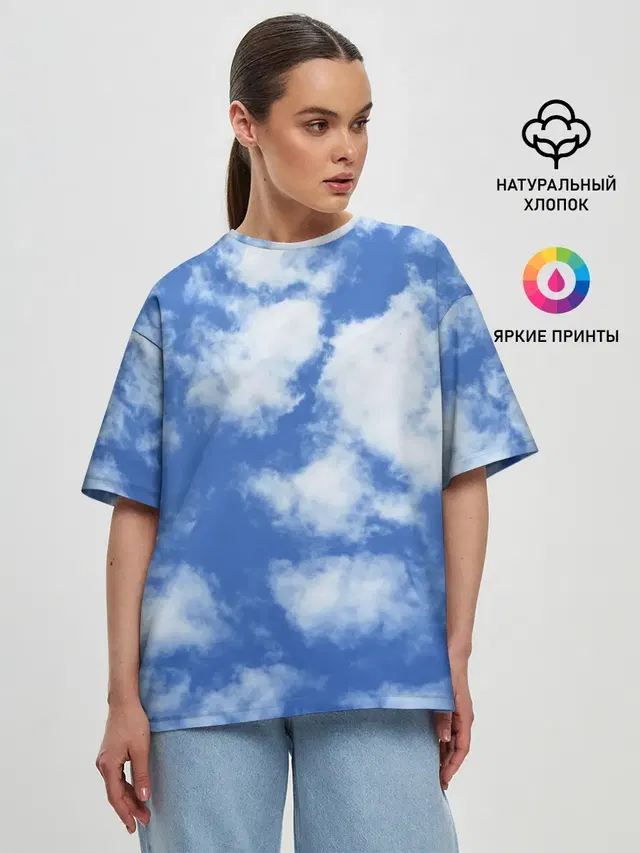 Женская футболка оверсайз