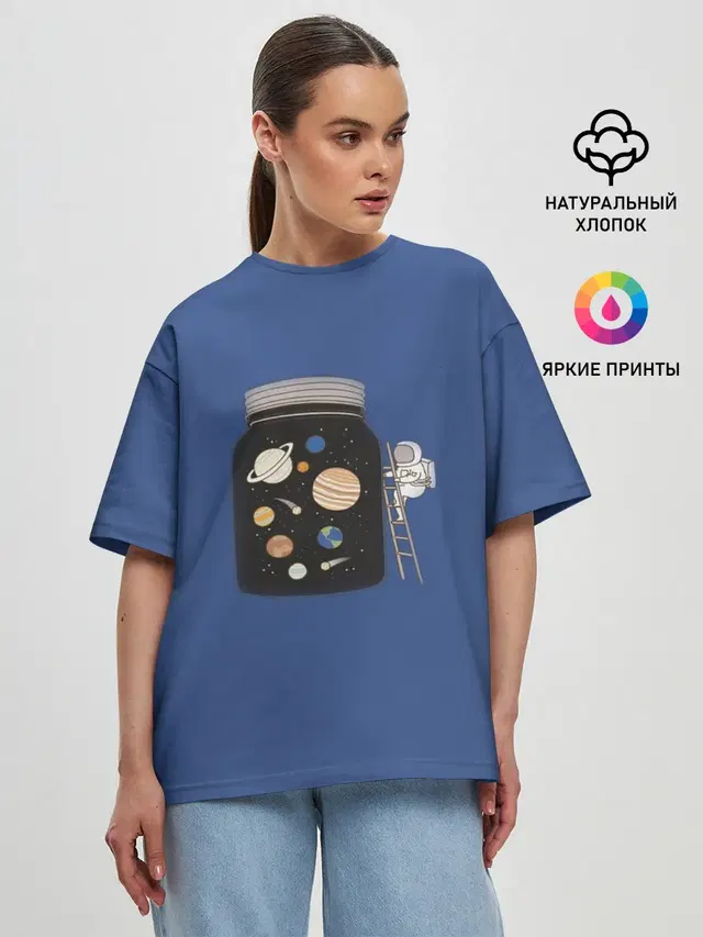 Женская футболка оверсайз