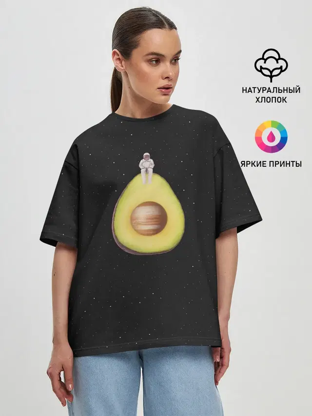 Женская футболка оверсайз