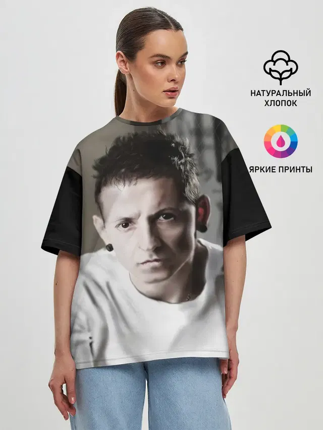 Женская футболка оверсайз