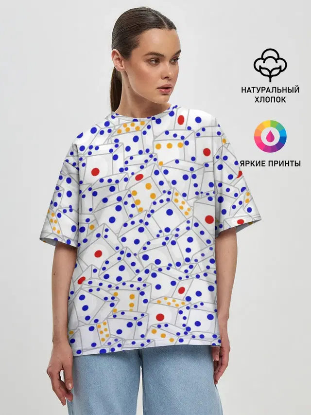 Женская футболка оверсайз