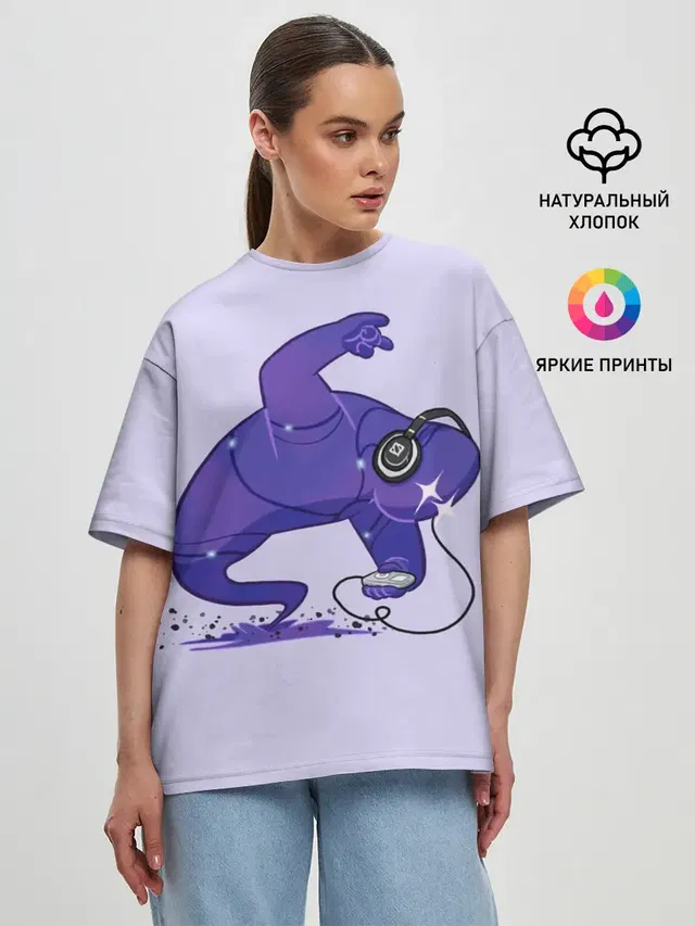 Женская футболка оверсайз