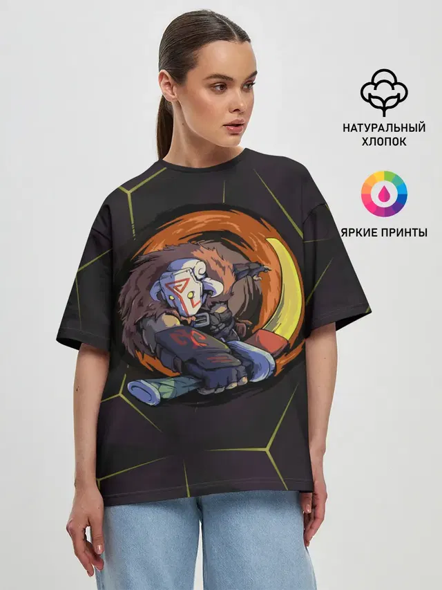 Женская футболка оверсайз
