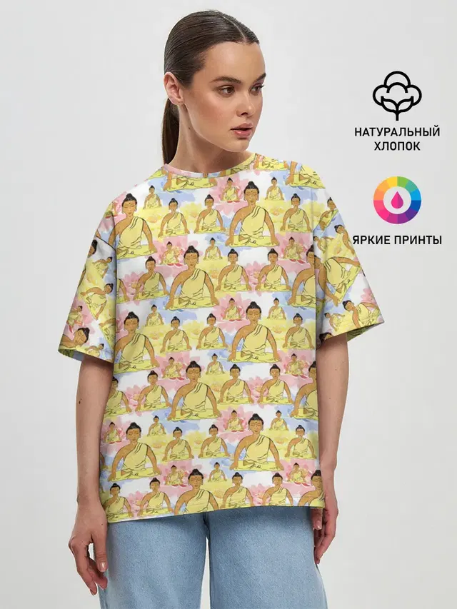 Женская футболка оверсайз