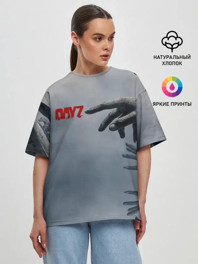 Женская футболка оверсайз