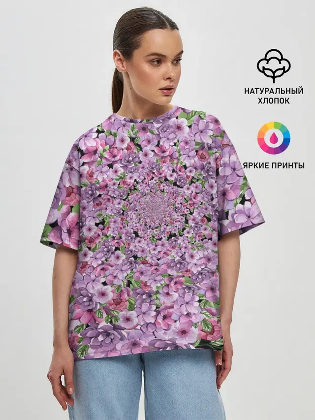Женская футболка оверсайз