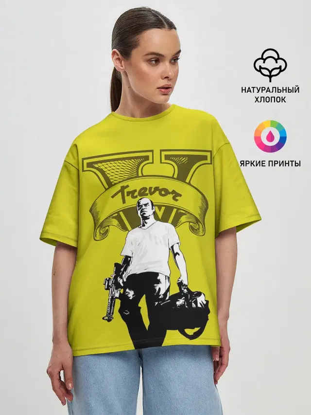 Женская футболка оверсайз