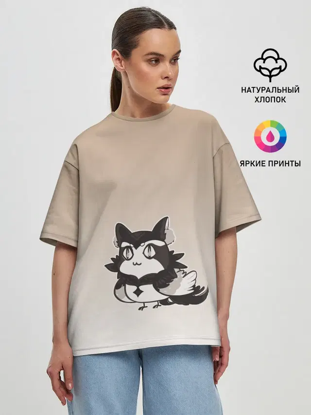 Женская футболка оверсайз