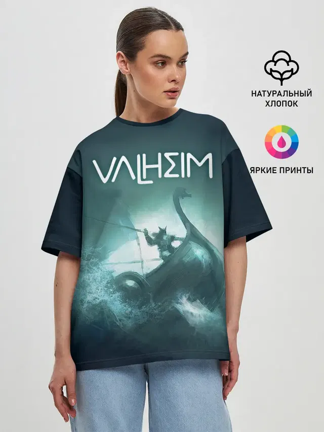 Женская футболка оверсайз