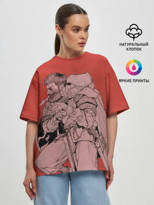 Женская футболка оверсайз