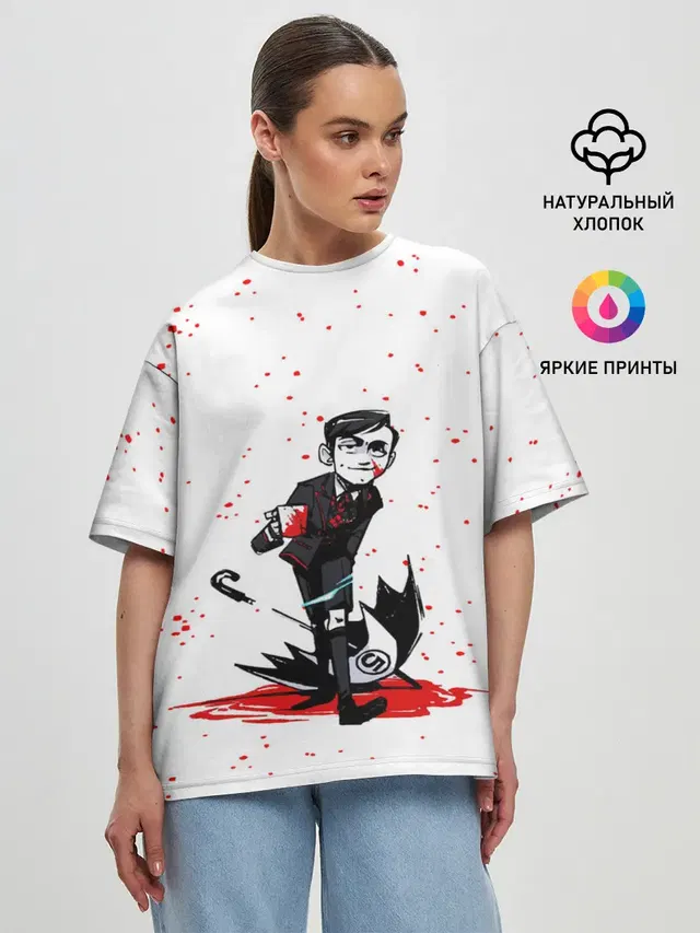 Женская футболка оверсайз