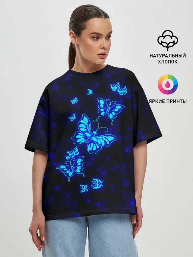 Женская футболка оверсайз