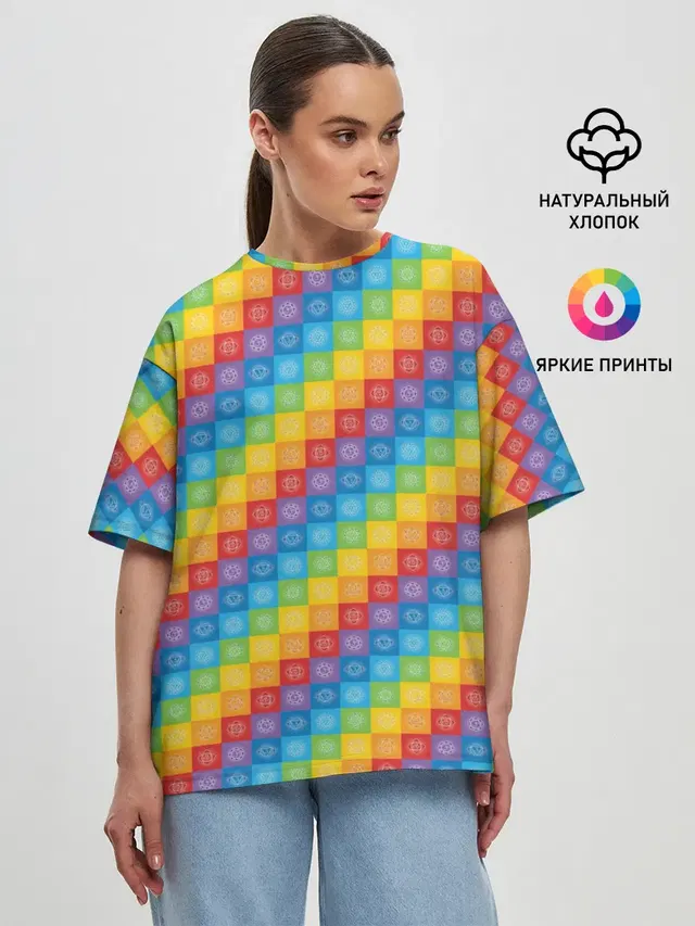 Женская футболка оверсайз