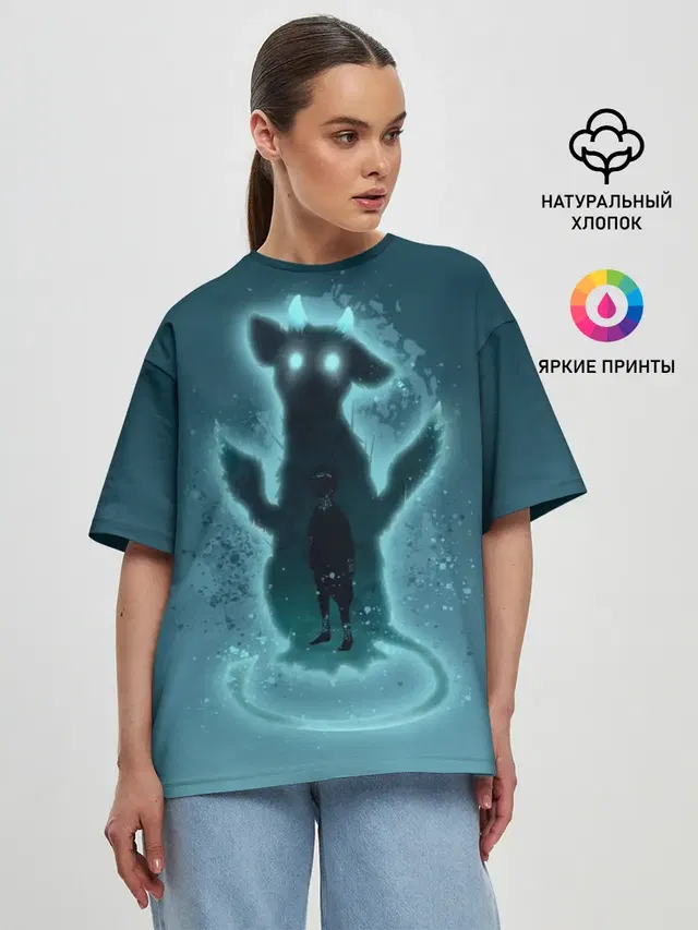 Женская футболка оверсайз