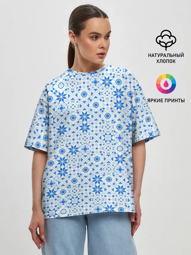 Женская футболка оверсайз