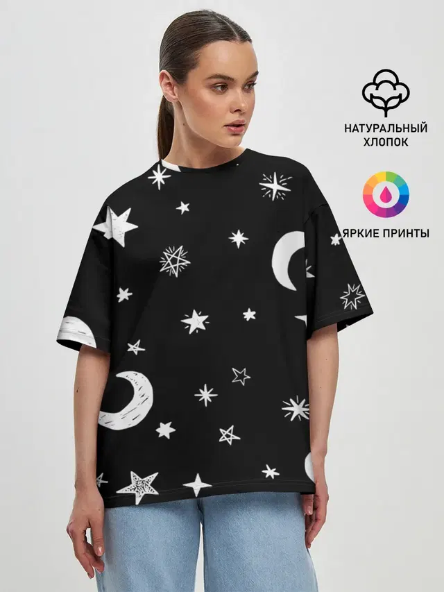 Женская футболка оверсайз