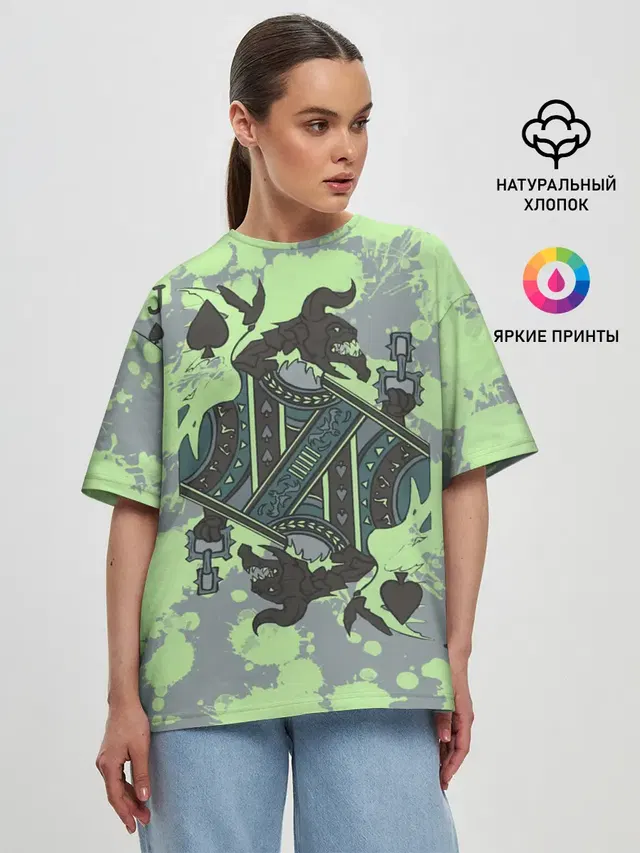 Женская футболка оверсайз