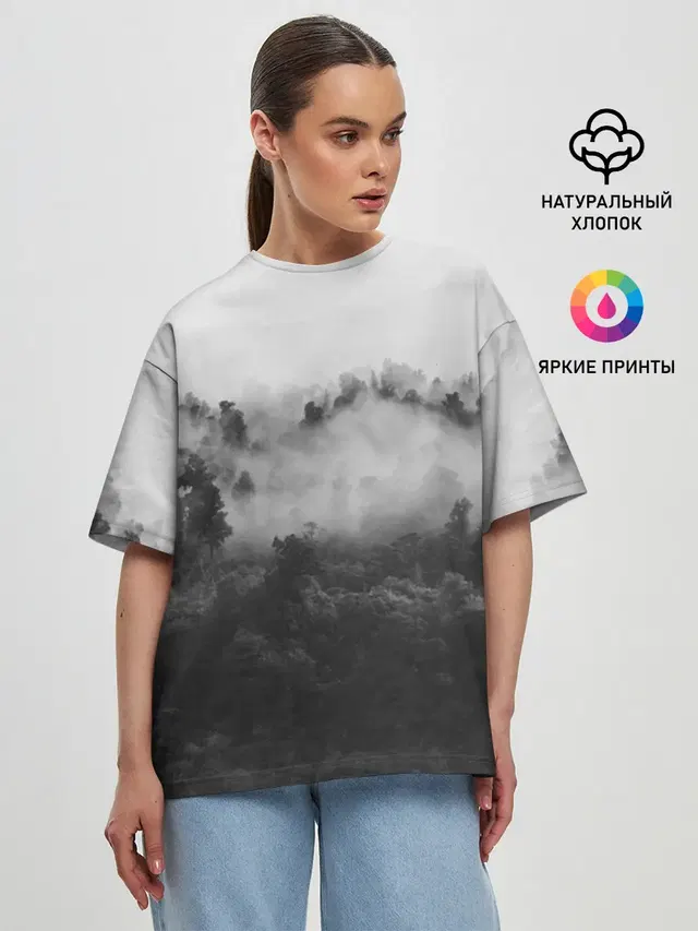 Женская футболка оверсайз