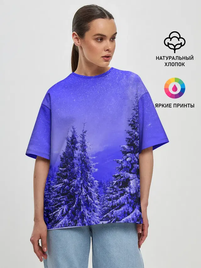 Женская футболка оверсайз