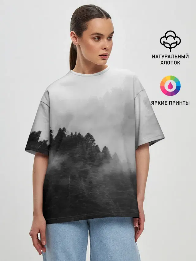 Женская футболка оверсайз