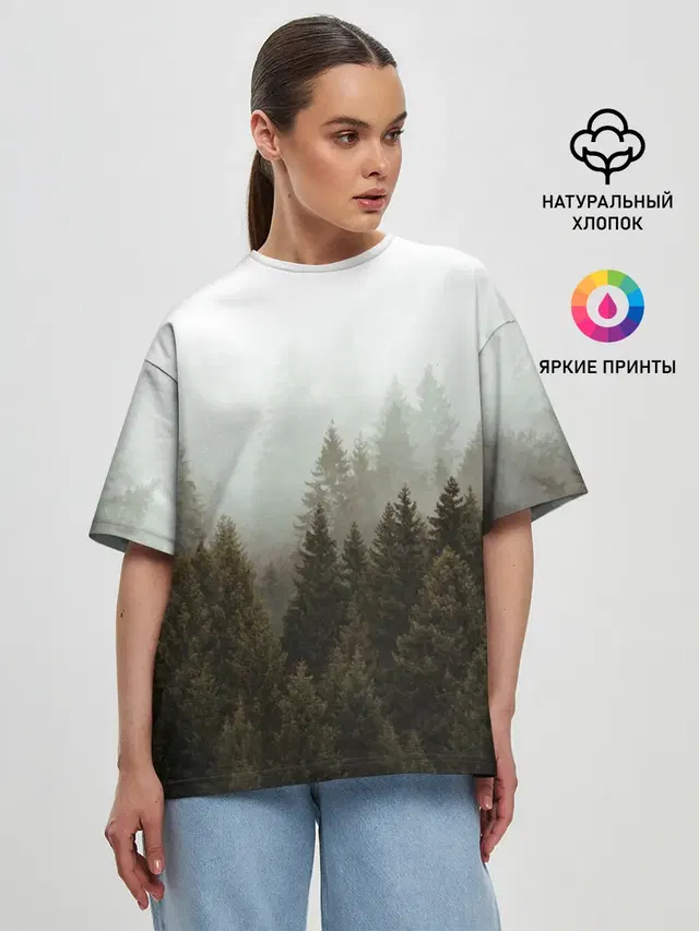Женская футболка оверсайз