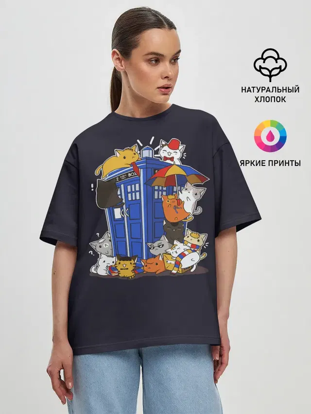Женская футболка оверсайз
