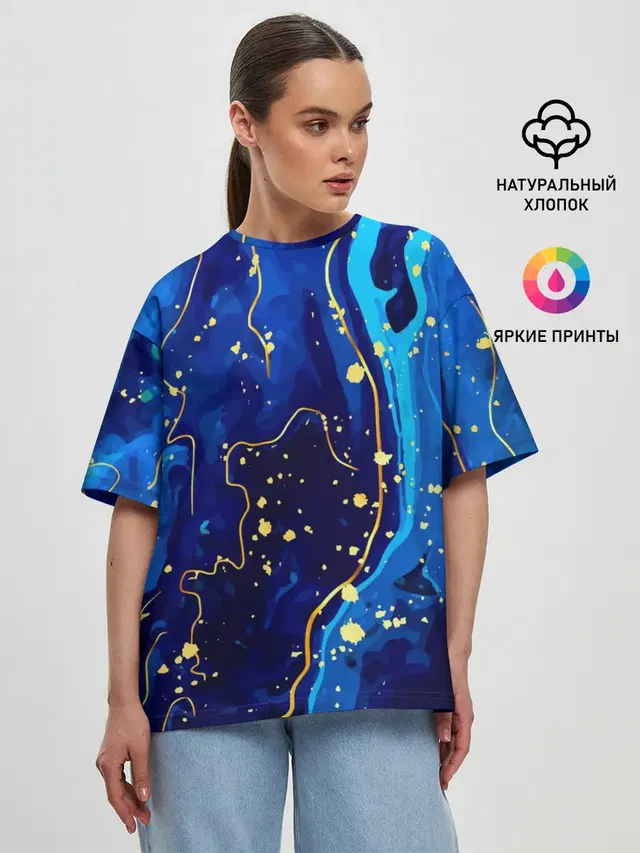 Женская футболка оверсайз