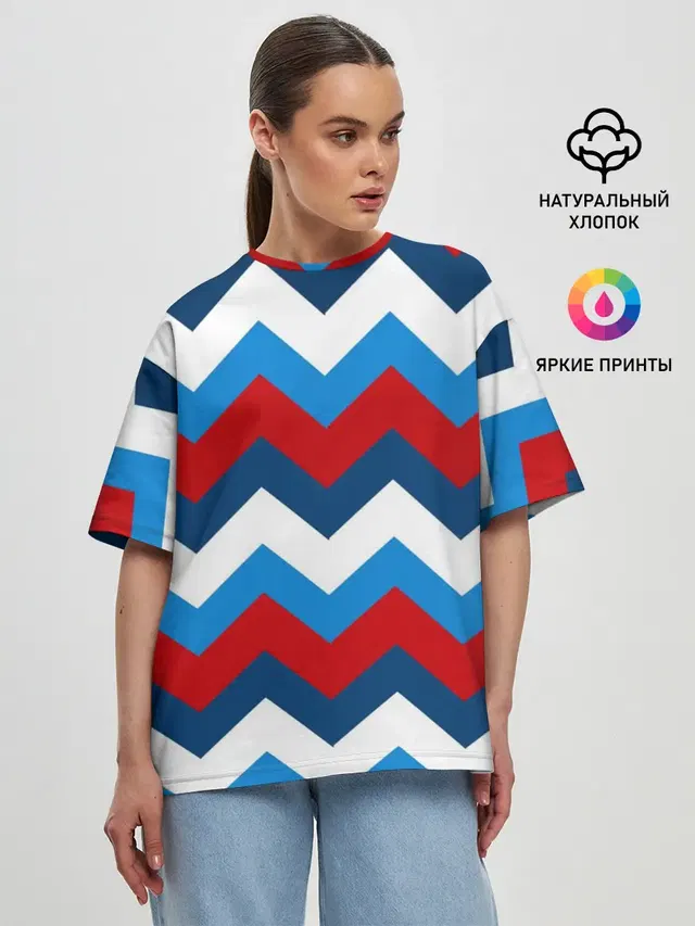 Женская футболка оверсайз