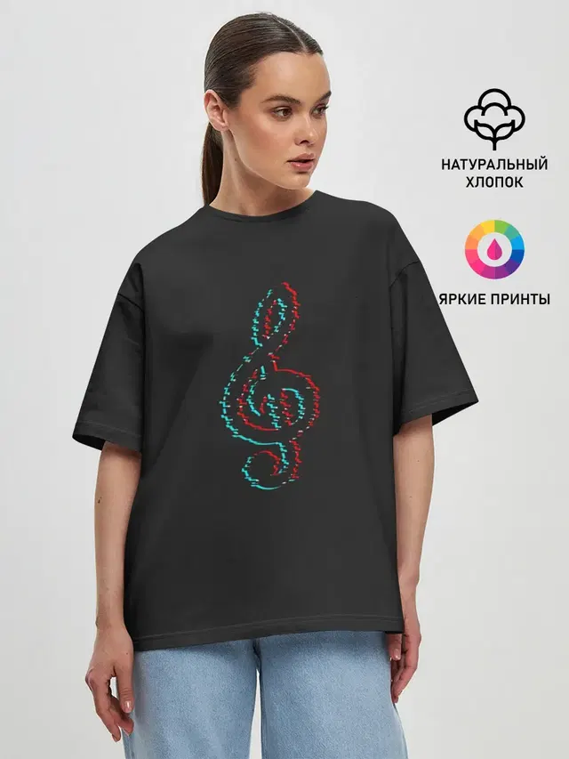 Женская футболка оверсайз