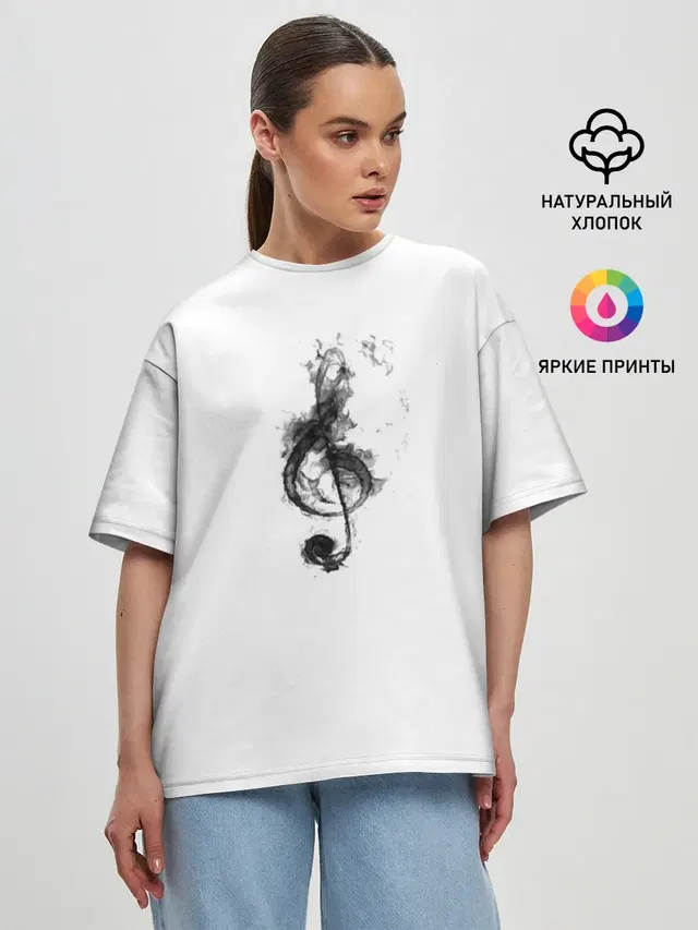 Женская футболка оверсайз