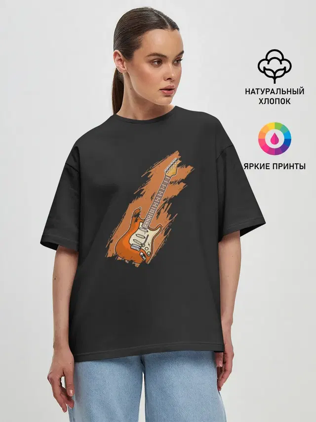 Женская футболка оверсайз