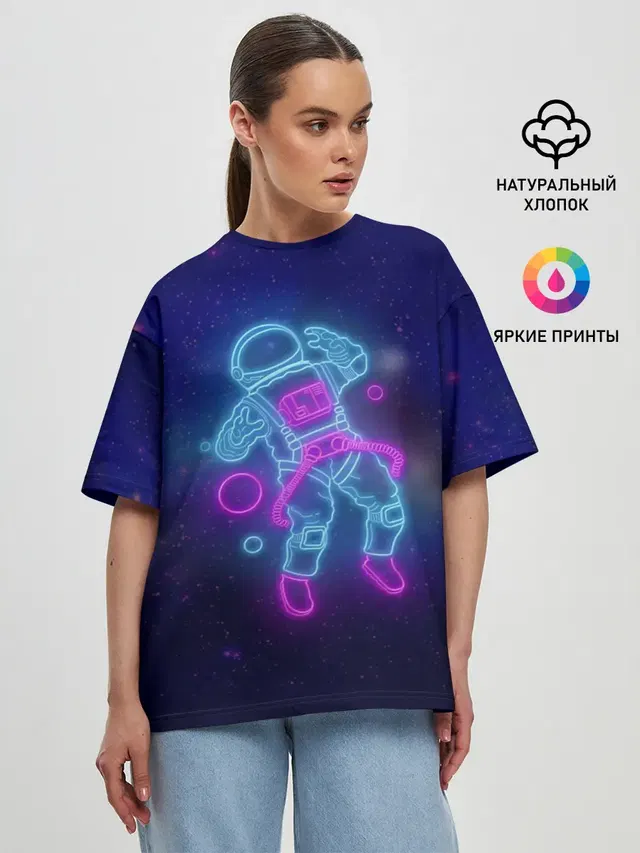 Женская футболка оверсайз