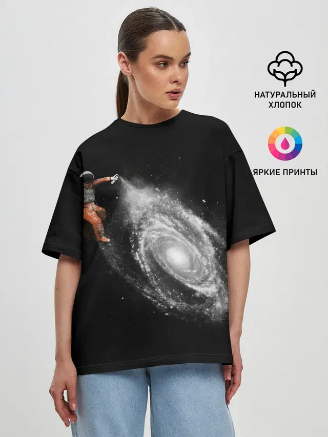Женская футболка оверсайз