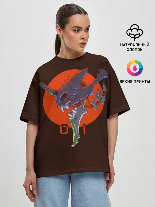 Женская футболка оверсайз