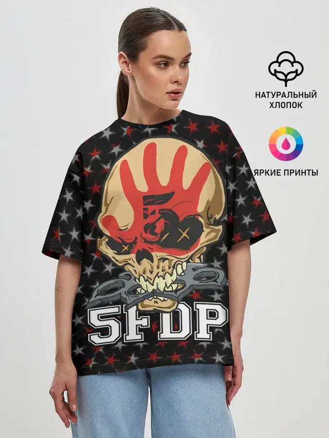 Женская футболка оверсайз