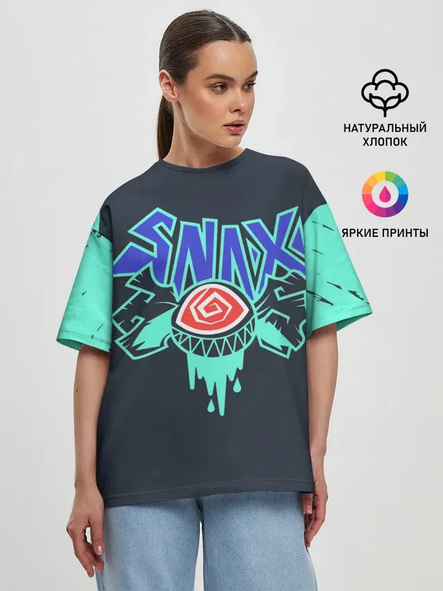 Женская футболка оверсайз