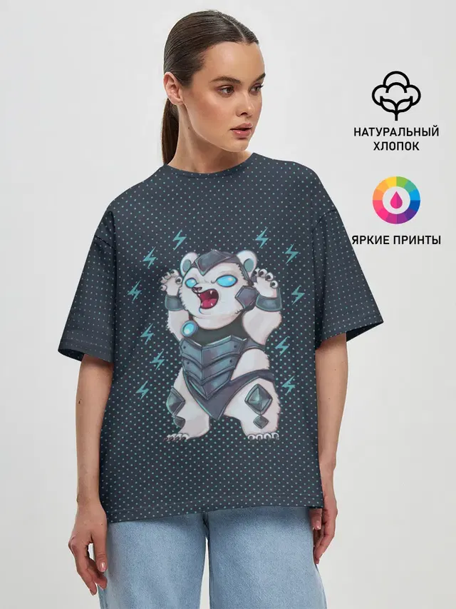 Женская футболка оверсайз