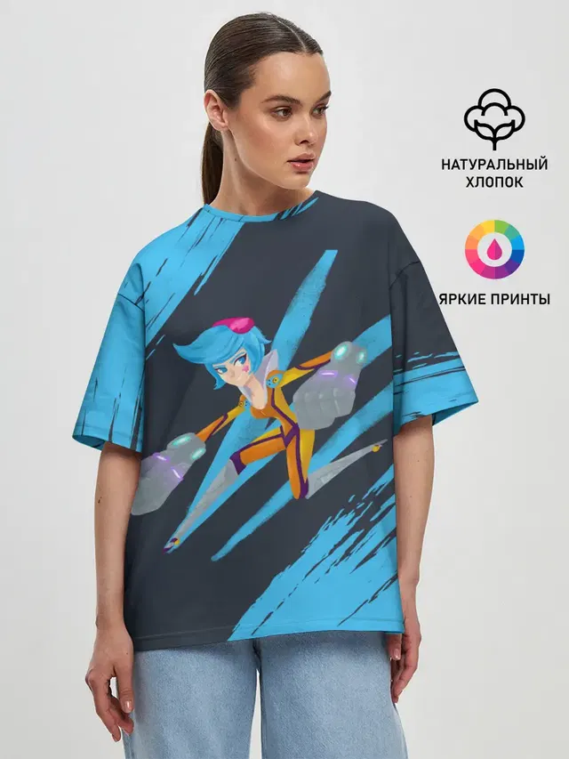 Женская футболка оверсайз