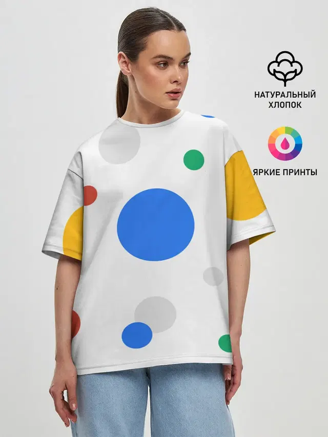 Женская футболка оверсайз