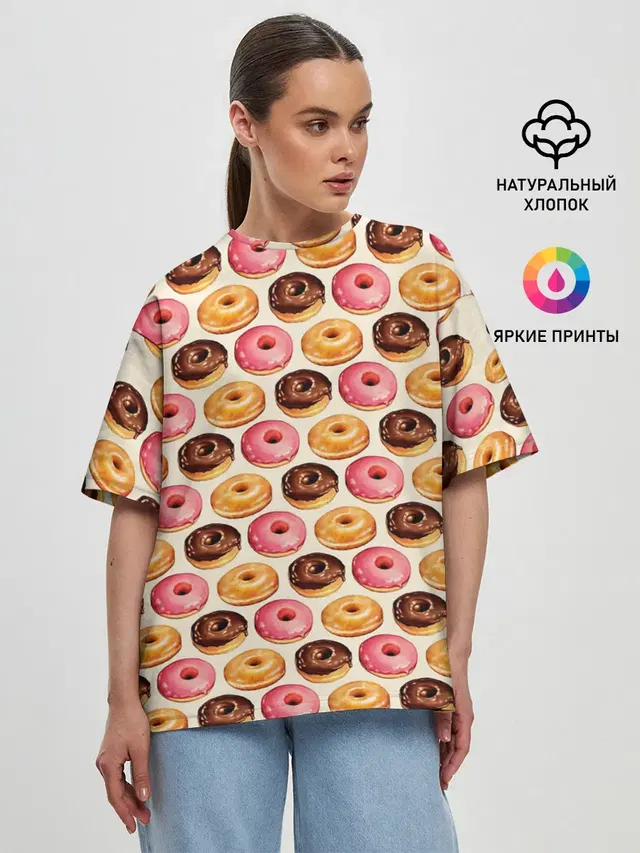 Женская футболка оверсайз