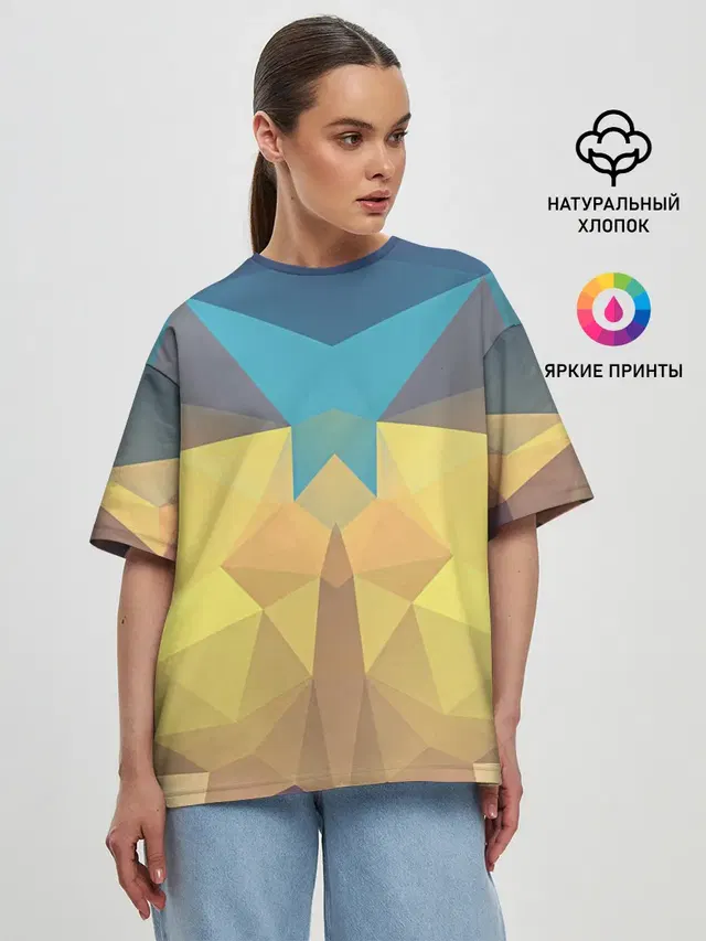 Женская футболка оверсайз