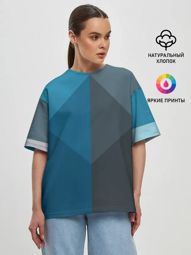 Женская футболка оверсайз