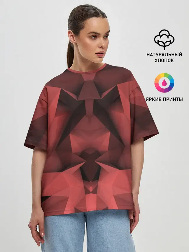 Женская футболка оверсайз