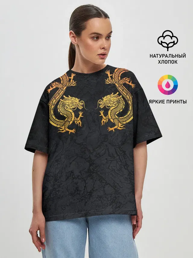 Женская футболка оверсайз