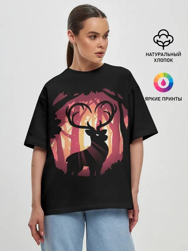 Женская футболка оверсайз