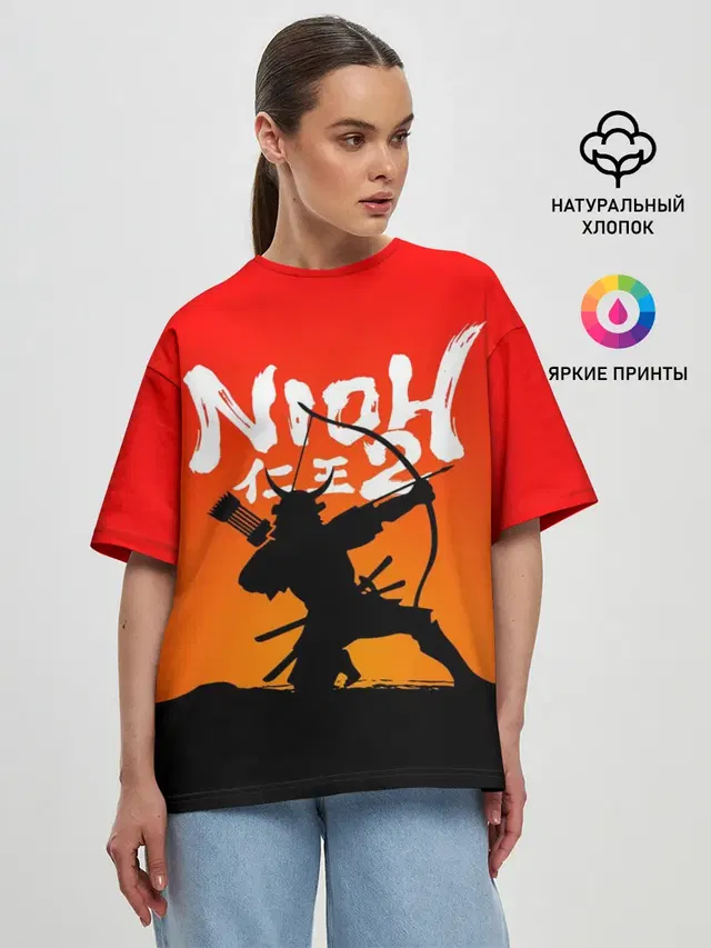 Женская футболка оверсайз