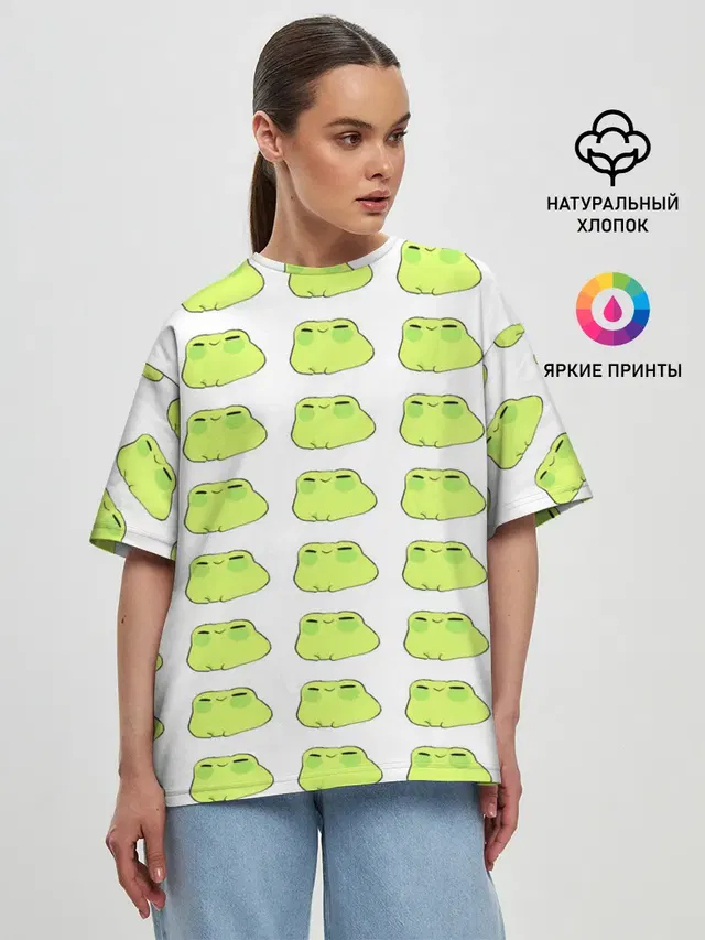 Женская футболка оверсайз