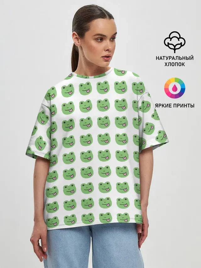 Женская футболка оверсайз